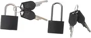 TEHAUX 2 Sets Locker Padlocks with Keys Durable and Lightweight Luggage Safety Locks for Jewelry Boxes Diaries and Travel Accessories Easy to Use and Secure Valuables