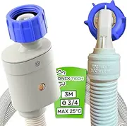 Aquastop Hose Washing Machine and Dishwasher 3 m Safety Valves Diameter 3/4 Inch Pressure Range 0.2-10 Bar Up to 90 °C ONIX TECH