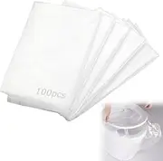 100 Bales Commode Seat Cover&Toilet Seat Cover,Toilet Seat Protector,Plastic Toilet Seat Cover Individually Wrapped for Home Camping Travel