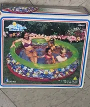 Vintage 1999 Intex 3 Rings 168cm x 46cm Flowered Summer Pool NIB
