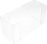 Luxshiny 1Pc Transparent Tissue Box Holder Punch Wall Mounted Storage for Home Office Bathroom Multi Functional Mask Container and Easy to Install