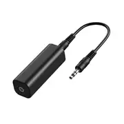 Speaker Line 3.5mm Aux Audio Noise Filter Ground Loop Noise Isolator Eliminate for Car Stereo Audio Black