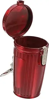 LIFKOME Portable Tray Cigarette Butt Can Cigarette Butt Holder Smoke Plastic Red