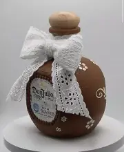 Handmade Custom Don Julio Blanco Bottle – Rustic Mexican Clay-Inspired (EMPTY)