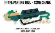 T-Type Parting Tool - 12mm Shank [12mm Centre Height] Takes 5/8" HSS Blade