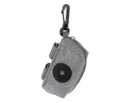 Pet Waste Dog Poo Puppy Pick Up Bags - Pet Poop Bag Holder Hook Pouch Portable (1 Piece, Grey)