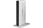StarTech.com Dual-Monitor USB 3.0 Docking Station - DVI Outputs - Mac & Windows - DVI to VGA & DVI to HDMI Adapters Included - U