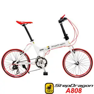 【StepDragon】 A808 20吋451 日本 Shimano24速指撥式定位變速 鋁合金折疊車