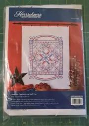 Herrschners American Traditions Lap Quilt Top Size 34" x 43" Cross Stitch Kit