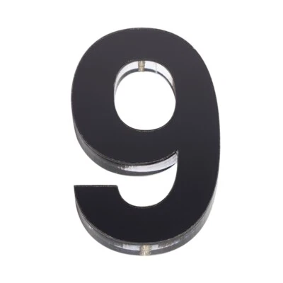 Sandleford 120mm 9 Black Acrylic Numeral