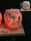 Butterfly Glass Mosaic Vase Bowl Himalayan Crystal Salt Lamp Natural Rock