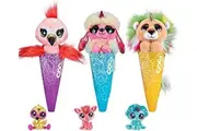 COCO Surprise Fantasy 3 Pack by ZURU Plush Toys with Baby Collectible Surprise in Cone, Plush for Girls and Kids Style May Vary