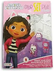 Gabbies Doll Color, Set, Play Book to Color - Your Own Make-Believe World!