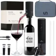 Electric Wine Opener Set - Wine Bottle Opener Kit with Rechargeable Corkscrew...