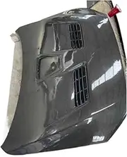 hood scoops for cars， Carbon Fiber Fibre Front Engine Bonnet Hood Compatible for Mitsubishi evo x prefect fit(Carbon fiber pattern)