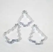 COOKIE CUTTERS MOLD OF CHRISTMAS TREE SHAPE 4.5" x 3" LOT OF 3 BRAND NEW
