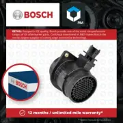 Air Mass Sensor fits FIAT STILO 192 1.9D 04 to 07 937A7.000 Flow Meter Bosch New