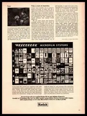 1966 Kodak Readymatic Viewer Chromagram Sheet Recordak Microfilm Print Ad
