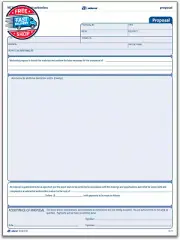Proposal Unit Form, 3 Part, Carbonless, 8.5 X 11.44 Inches, 50 Sets per Pack, W