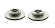 Land Rover Range Classic Discovery 1 Defender Front Brake Vented Rotor Disc Set (for: Land Rover)