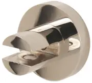Alno A8350-PN Contemporary I Bath Glass Shelf Brackets Only Polished Nickel