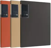 Filing Envelopes 3 Pcs PP A4 Folder with Transparent Inserts 30 Page Data Book Multi-Layer Contract Document Organizer Plastic Folders(Multi-Colored)