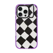 iPhone 16 Pro Impact Ring Stand Case MagSafe Compatible B&W CHECK