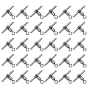 30Pcs Fishing Swivels 103Lbs Swivels Fishing Tackle 3-Way Cross Line Swivels