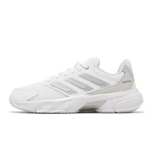 adidas 網球鞋 CourtJam Control 3 W 女鞋 白 銀 緩震 愛迪達 [ACS] ID2457