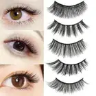 Beauty Makeup Natural Long Wispy Fluffy False Eyelashes 3D Faux Mink Hair
