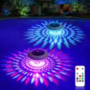 Floating Pool Lights w/Remote, 6.5 Inch RGB Color Changing Solar Pool Lights ...