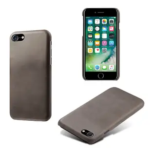 Apple IPhone8 IPhone7 4.7 I8 I7 皮革保護殼牛皮仿真皮紋單色背蓋素色多色手機殼保護套手機套