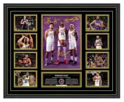 PHOENIX SUNS 2023/24 KEVIN DURANT DEVIN BOOKER NBA SIGNED FRAMED MEMORABILIA