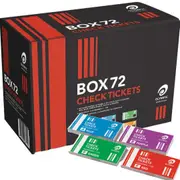Olympic Check Ticket Books 72 Pack Pads 1-100 Numbered Raffles Events