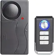 Lancoon 2 Packs Anti-Theft Vibration Alarm, 110dB Loud Sensitivity Adjustable Motion Sensor Burglar Safety System for Door Window Bike Motorcycle Motorhome