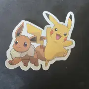 Pikachu and Eevee Pokemon Sticker
