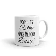 Coffee Equals Busy Mug - Coffee White Mug