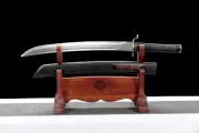 Short Curved Sword Saber Sabre Spring Steel Blade Combat Battle Ready Tactical