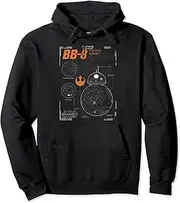 [STAR WARS] BB-8 Schematic Outline Pullover Hoodie