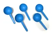 25 ML Blue Plastic Measuring Spoon 25 Count measure micro scoop plastic 25000mg