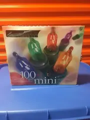 100 Mini String Lights Clear White Christmas Indoor Outdoor 32' New In Box