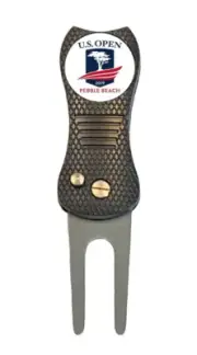 2019 US Open Pebble Beach Golf Ball Marker w/ Switchblade Divot Tool Gift