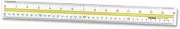 Acrylic Data Highlight Reading Ruler with Tinted Guide, 15" 1 Count (Pack of 1)
