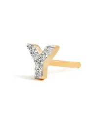 Missoma Y Initial 18kt Gold-plated Single Stud Earring - One Size One Size