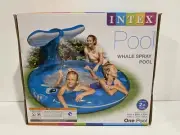 Intex Kiddie Whale Spray Inflatable Swimming Pool -82 X 62 X 39 -for Ages 2+-New