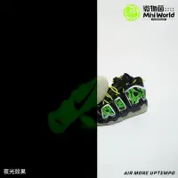 在飛比找Yahoo!奇摩拍賣優惠-Air More Uptempo皮蓬大AIR微縮迷你小球鞋模