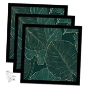 Black Picture Frame Set of 3, 18x18 Picture Frame for Square Photo Poster