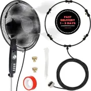 Kit de nebulización para ventilador, sistema de enfriamiento para exteriores con