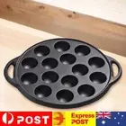 Cast Iron Takoyaki Maker 15 Compartment Holes Nonstick Takoyaki Grill Pan Plate