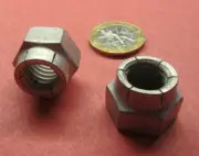 Cadmium Plated FlexLoc Hex Nut RH, 1/2"-13 x 3/4" W x 39/64" H, 5 Pc